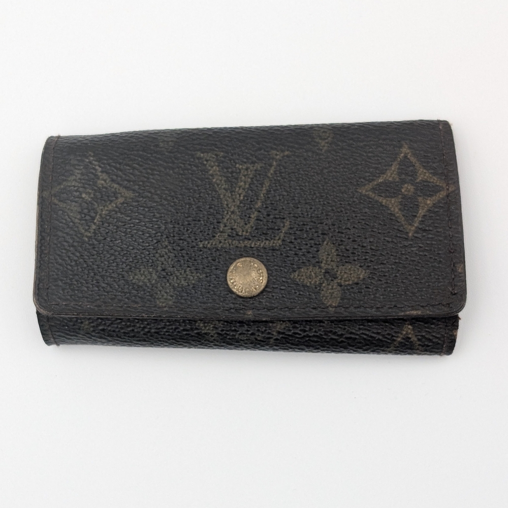 Louis Vuitton Brown Monogram 4 Ring Key Holder Preloved